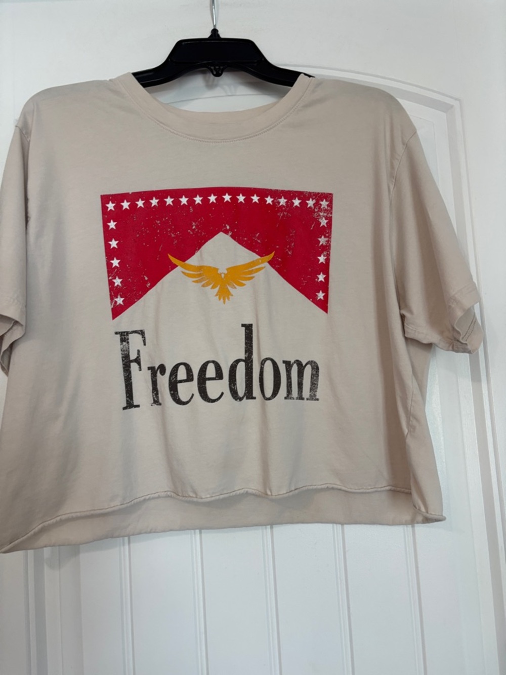 Freedom Graphic Crop Tee large